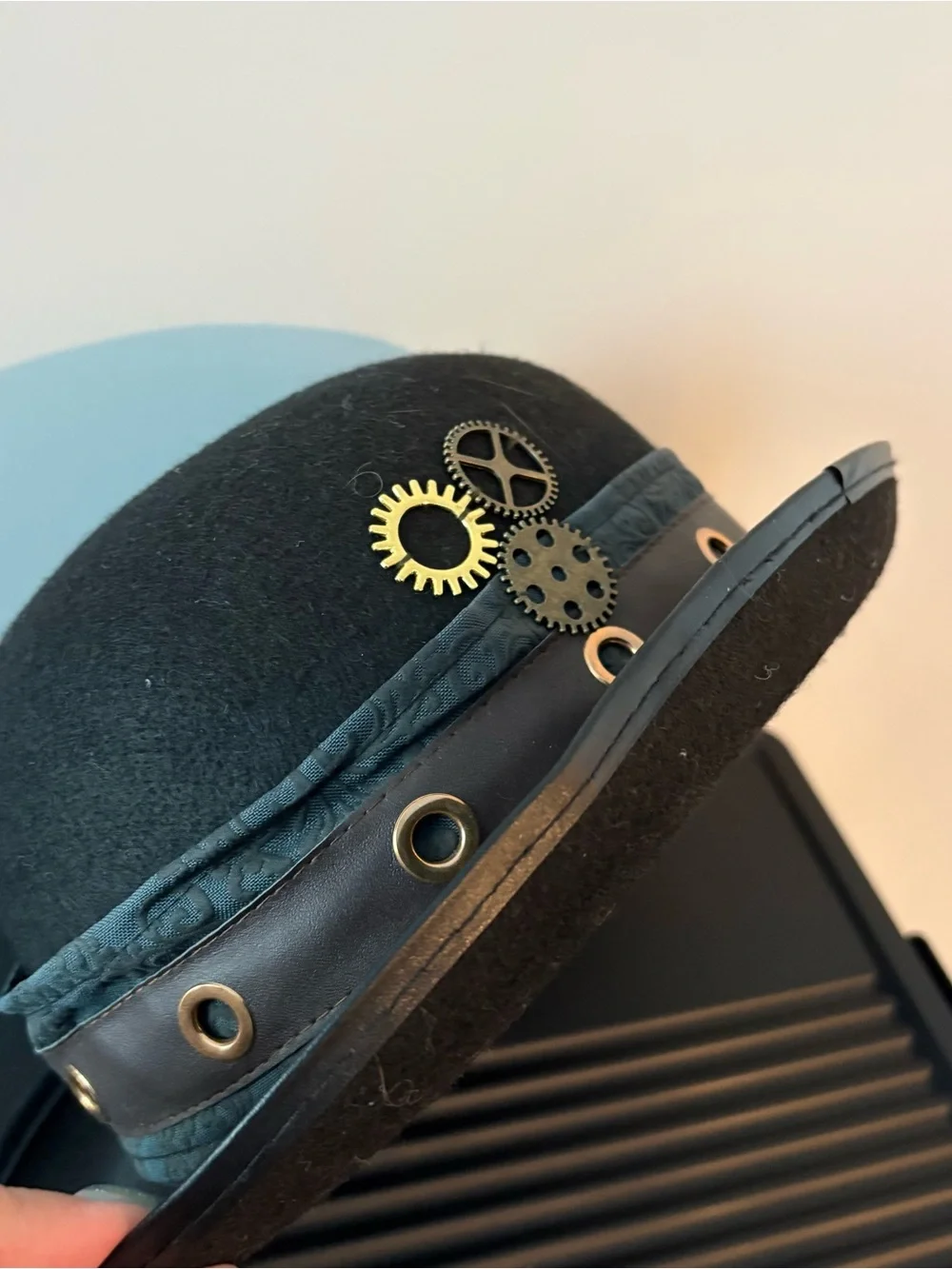 Steampunk Dress up top hat with gear decoration